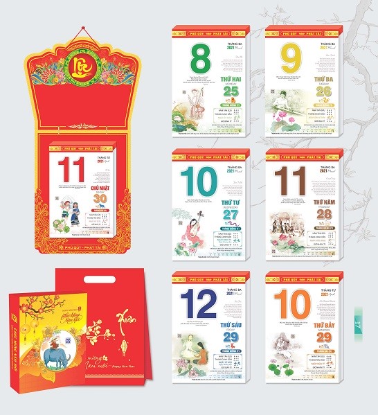 in lịch bloc theo yêu cầu