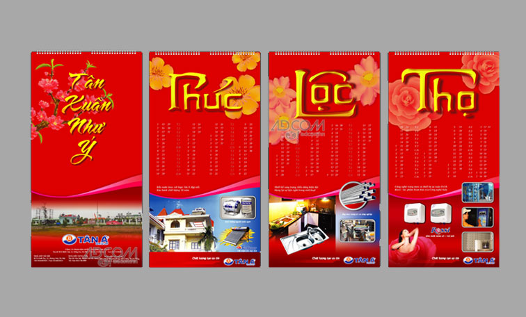 in lịch độc quyền 2023