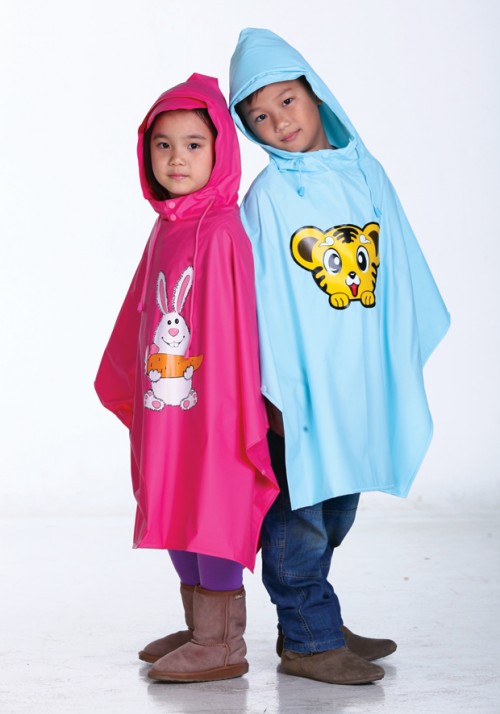 áo mưa trẻ em in hình hoạt hình