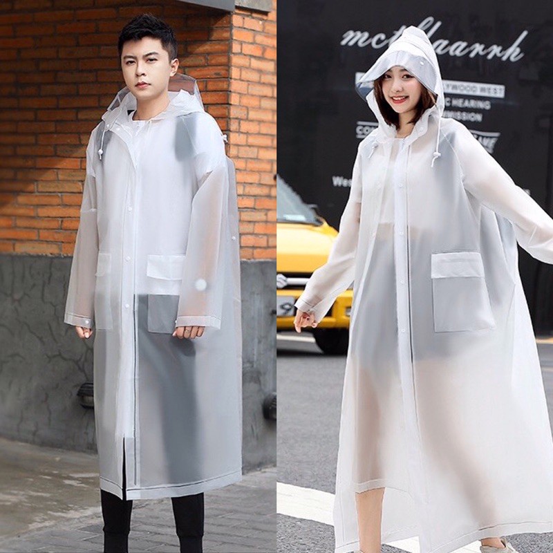 ao mưa trong suốt